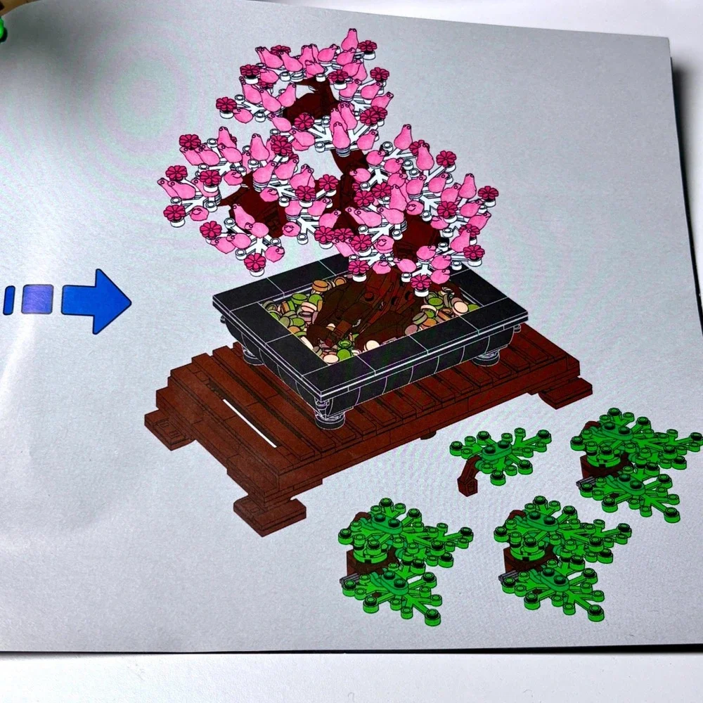 LEGO Bonsai Tree 10281  Creator Expert Botanical Collection Brown 878pc Plant